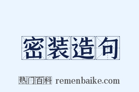 密装造句是什么意思的图片